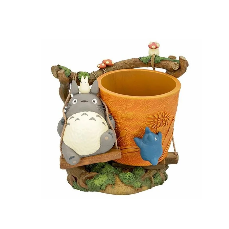 Pop Création belle présence: Figurine MON VOISIN TOTORO - Totoro balançoire - Pot à fleurs 20cm