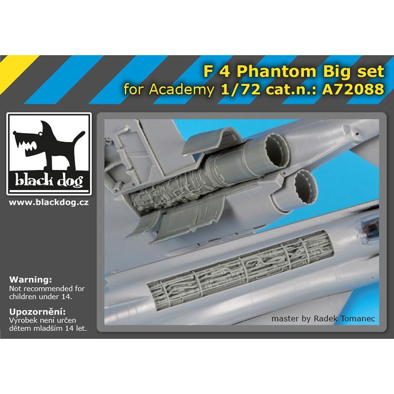 Élégante Miniature format compact: Les moteurs McDonnell F-4J Phantom et les détails de la colonne vertébrale (conçus pour être utilisés avec les kits Academy) com