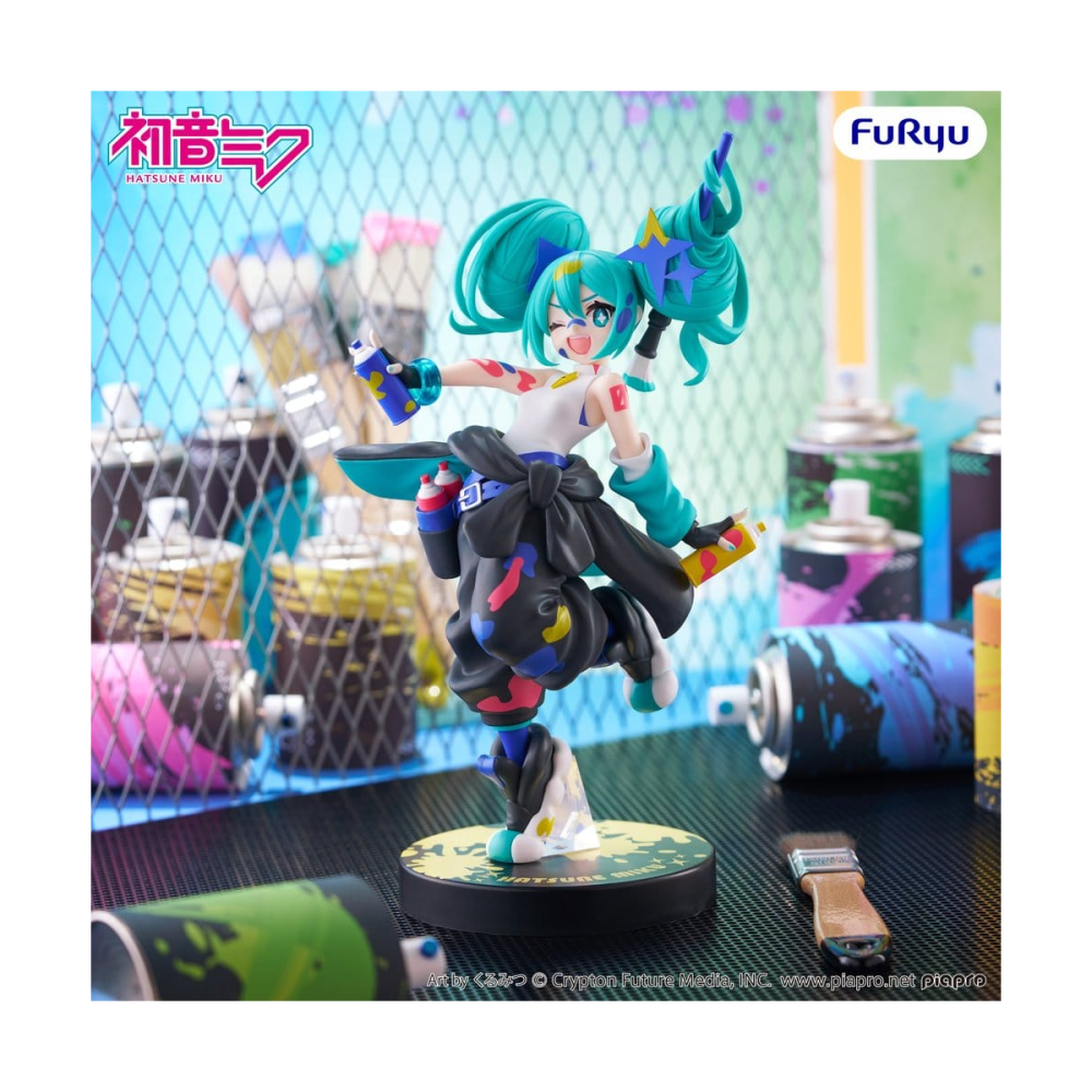 Tendance Décoration: Hatsune Miku Figurine Muchute Paint Girl Another Color Ver. 23 cm