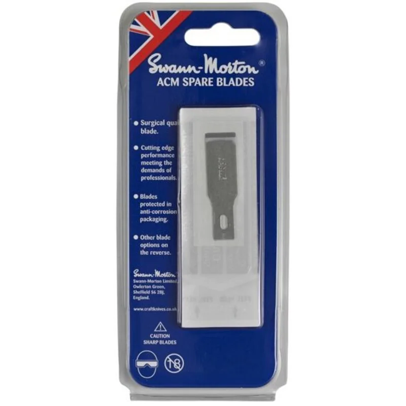 Style pour collection: No.18 Blade to fit SM9106 No.2 and SM9107 no.5 handle in pack of 5 blades.