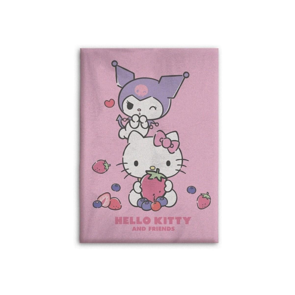 Charmante Statue: HELLO KITTY - Hello Kitty and Friends - Plaid en polaire 100x140cm