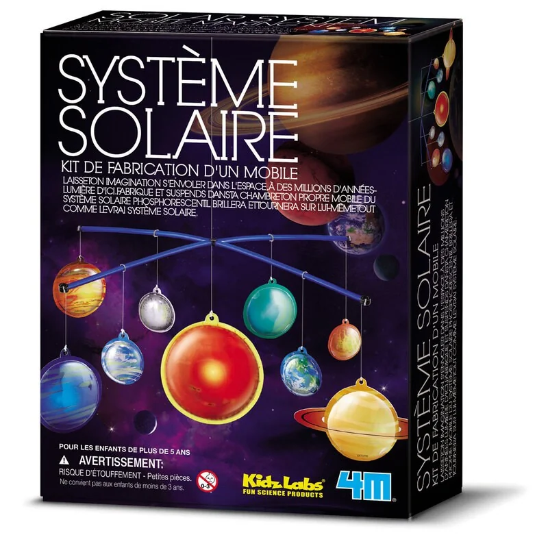 Belle déco style rétro: Espace / kit de fabrication d'un mobile systeme solaire phosphorescent
