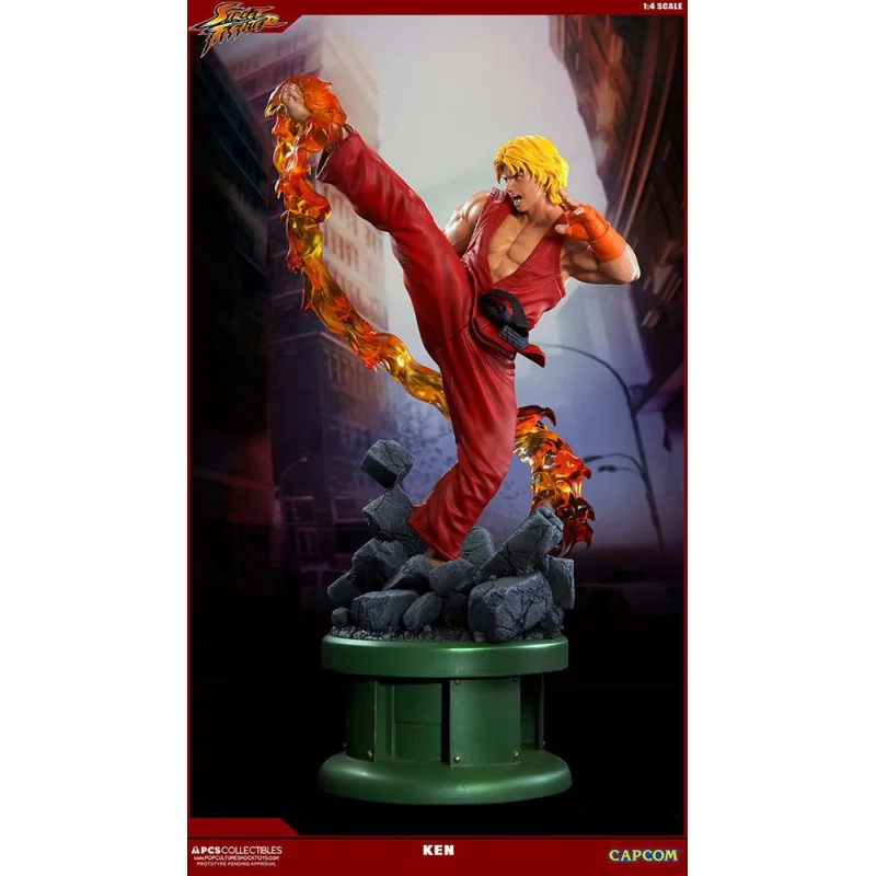 Belle pièce à exposer: Figurine Street fighter 5 ken 1/4 ultra statue