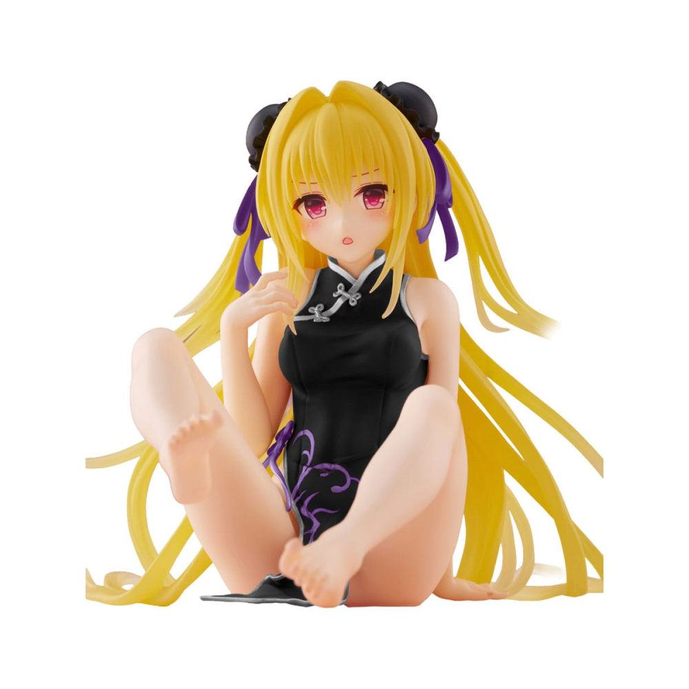 Pour collection: To Love-Ru Darkness Figurine Desktop Cute Figure Golden Darkness (China Dress Ver.) Renewal 13 cm