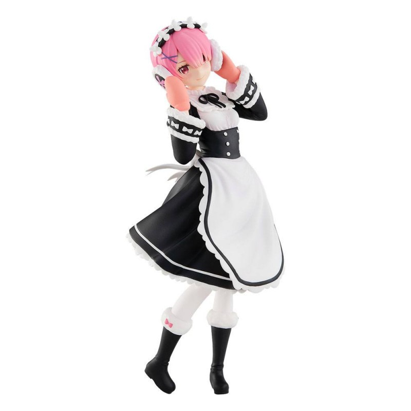 Détaillée Modèle: Re: Zero Starting Life in Another World statuette PVC Pop Up Parade Ram: Ice Season Ver. 17 cm