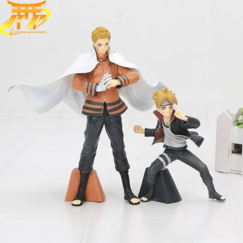 Artistique Vitrine belle présence: Figurine Père Fils Uzumaki - Naruto Shippuden™