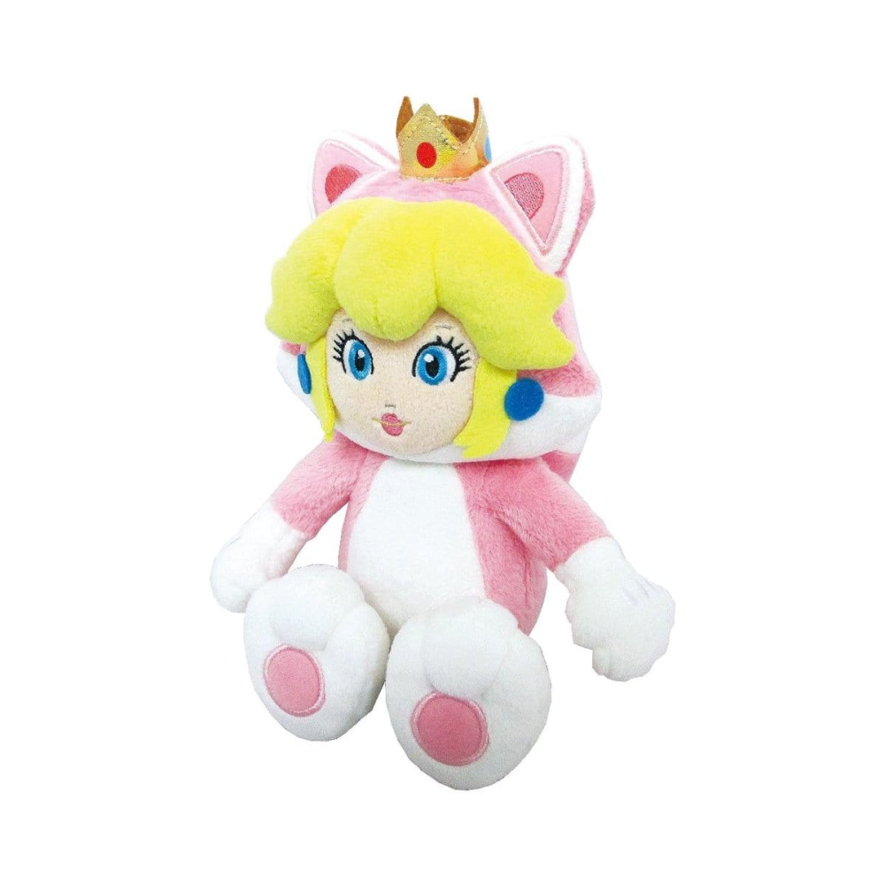 Pop Vitrine à exposer: Super Mario peluche Cat Peach 22 cm