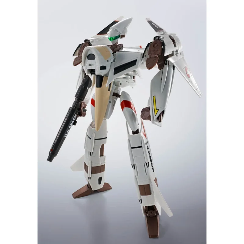 Charmante Décoration pour bureau: Macross The Super Dimension Fortress figurine Hi-Metal R Chogokin VF-4 Lightning III -Flash Back 2012- 29 cm