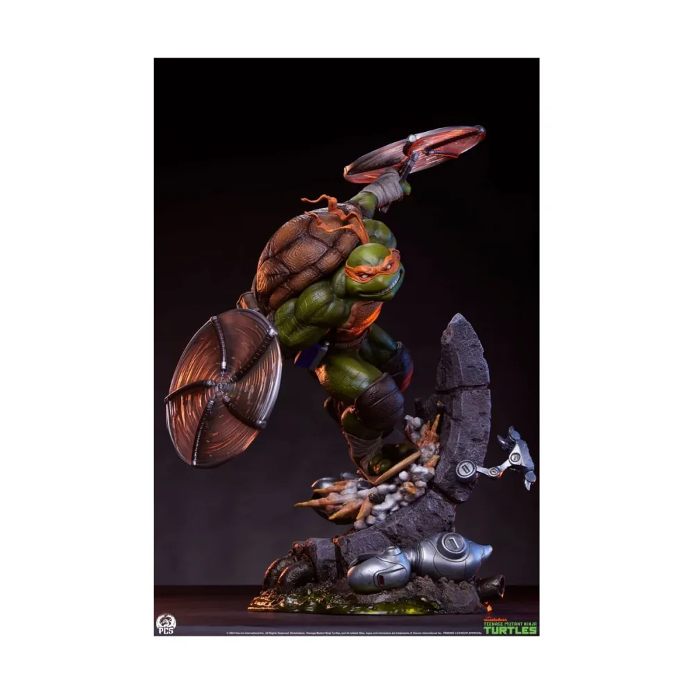 Pièce collection à exposer: Les Tortues ninja statuette 1/3 Michelangelo 67 cm