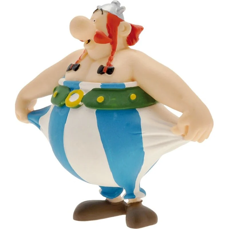 Classique Style look original: Astérix figurine Obelix tenant son pantalon 8 cm