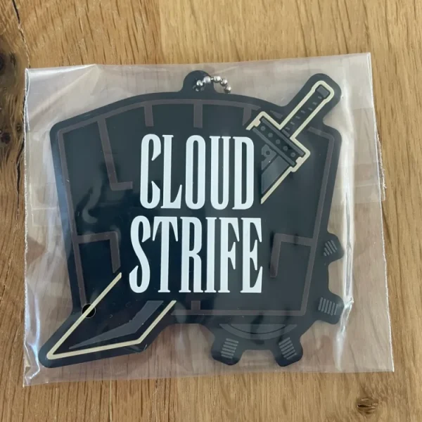 Final Fantasy - Cloud Strife Rubber Keychain 7 cm