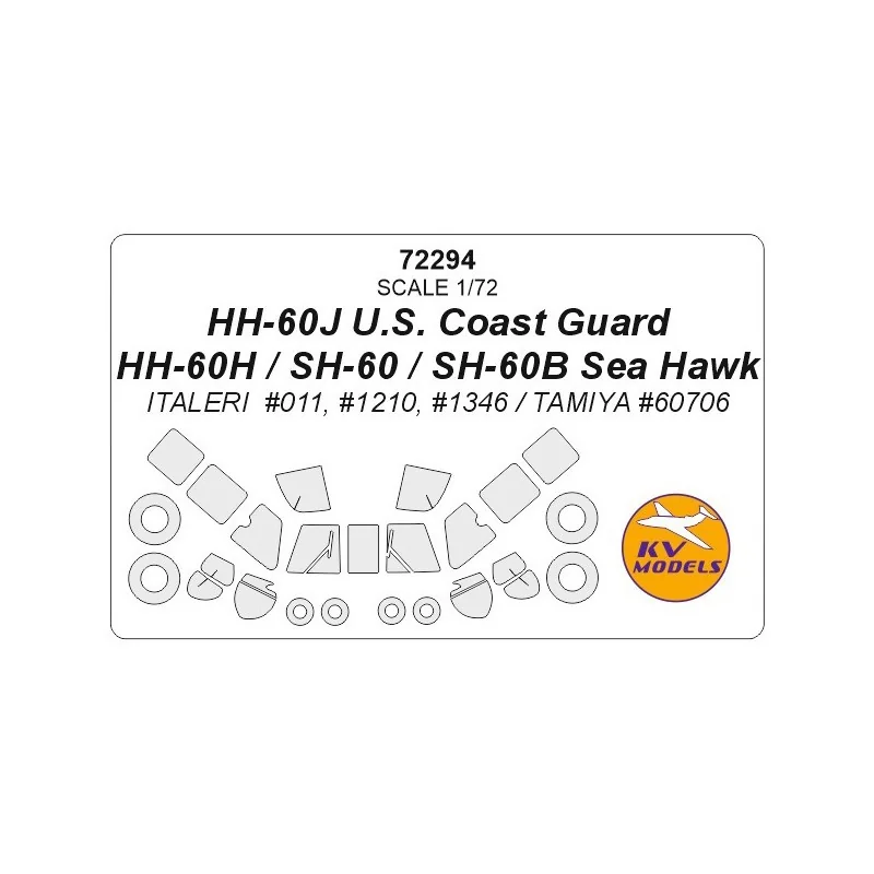 Geek Statue style geek: Accessoire Sikorsky HH-60J US Coast Guard / HH-60H / SH-60 / SH-60B Sea Hawk + masques roues