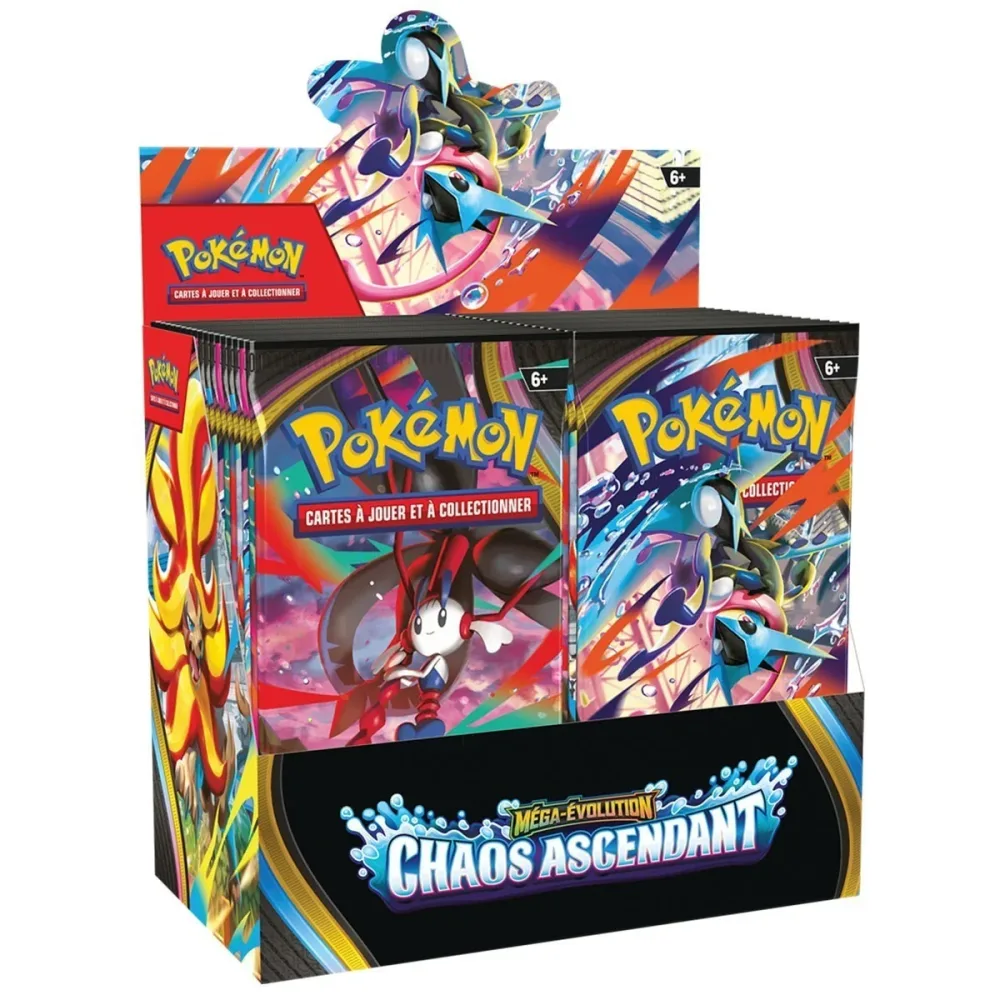 Pièce vitrine esprit collection: Pokémon - Display 36 Boosters ME04 Chaos Ascendant VF